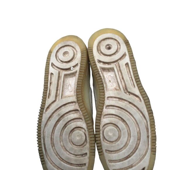 RARE 2018 Nike Air Force 1 Sage Beige Orange Size 9.5 - Picture 5 of 16